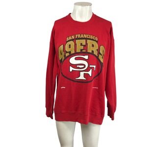 Vintage 1994 San Francisco 49ers Nutmeg Mills Red Sweatshirt XL Made in USA NFL